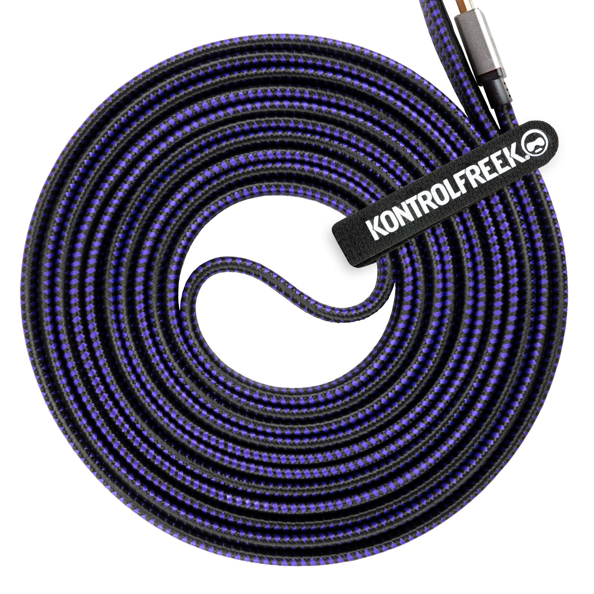 KontrolFreek 12FT (3.6m) HDMI 8K Ultra Gaming Cable Supports Ethernet, 3D, Audio Return Channel (ARC), High Dynamic Range Video and 8K Ultra HD @ 60 FPS- Black and Purple - Image 5