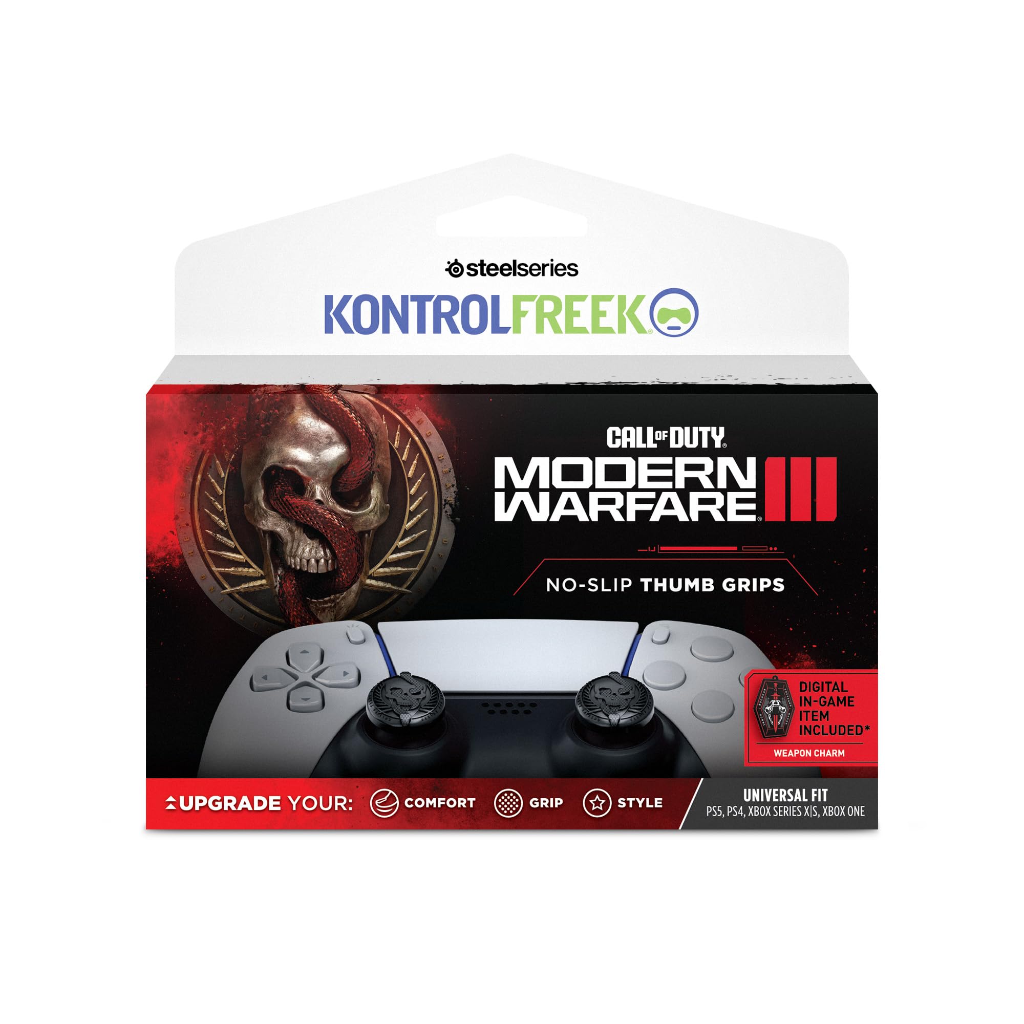 KontrolFreek Call of Duty: Modern Warfare III No-Slip Thumb Grips | Universal Edition for PlayStation 4 (PS4), PlayStation 5 (PS5), Xbox One & Xbox Series X, Nintendo Switch Pro Controller | 2-Pack | - Image 6
