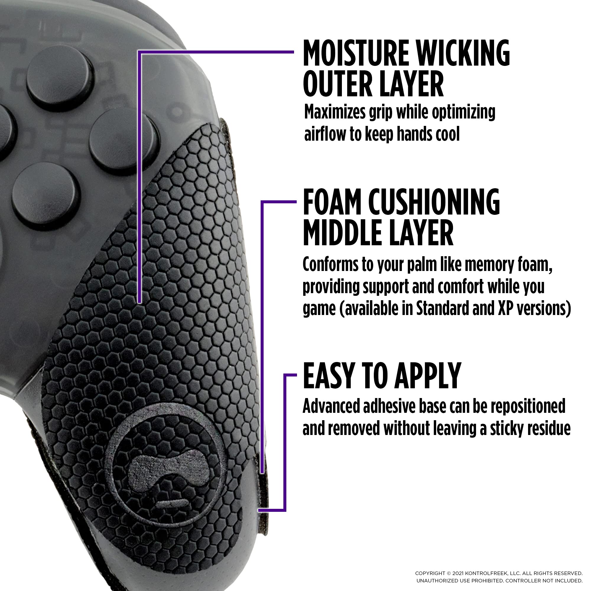 KontrolFreek FPS Freek Battle Royale Nightfall Performance Kit for Nintendo Switch Pro Controller | Includes Thumbsticks and Grips | Black - Image 5