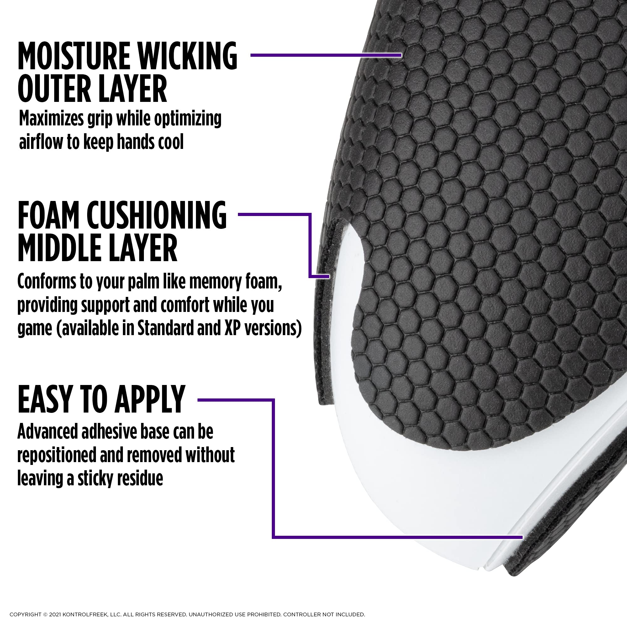 KontrolFreek FPS Freek Battle Royale Nightfall Performance Kit for Xbox One and Xbox Series X Controller | Includes Performance Thumbsticks and Performance Grips | Black - Image 6