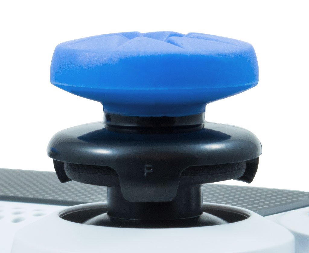 KontrolFreek FPS Freek Edge for PlayStation 4 (PS4) and PlayStation 5 (PS5) | Performance Thumbsticks | 1 High-Rise Convex, 1 Low-Rise Convex | Blue - Image 6