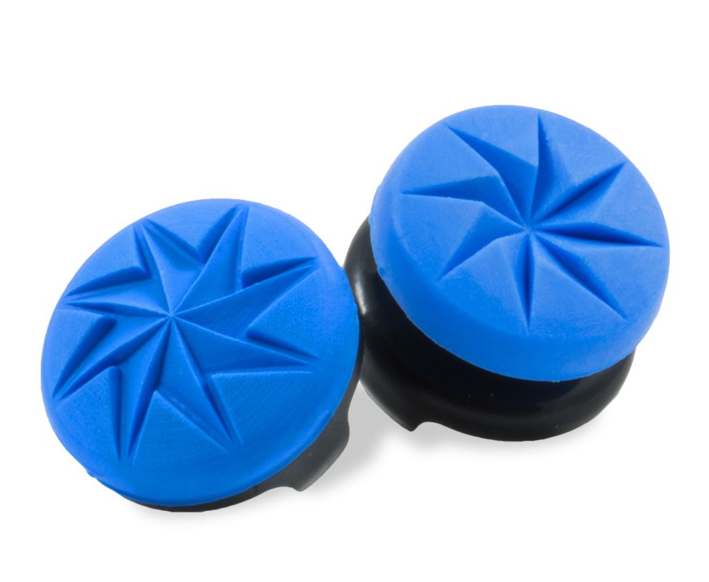 KontrolFreek FPS Freek Edge for PlayStation 4 (PS4) and PlayStation 5 (PS5) | Performance Thumbsticks | 1 High-Rise Convex, 1 Low-Rise Convex | Blue - Image 7