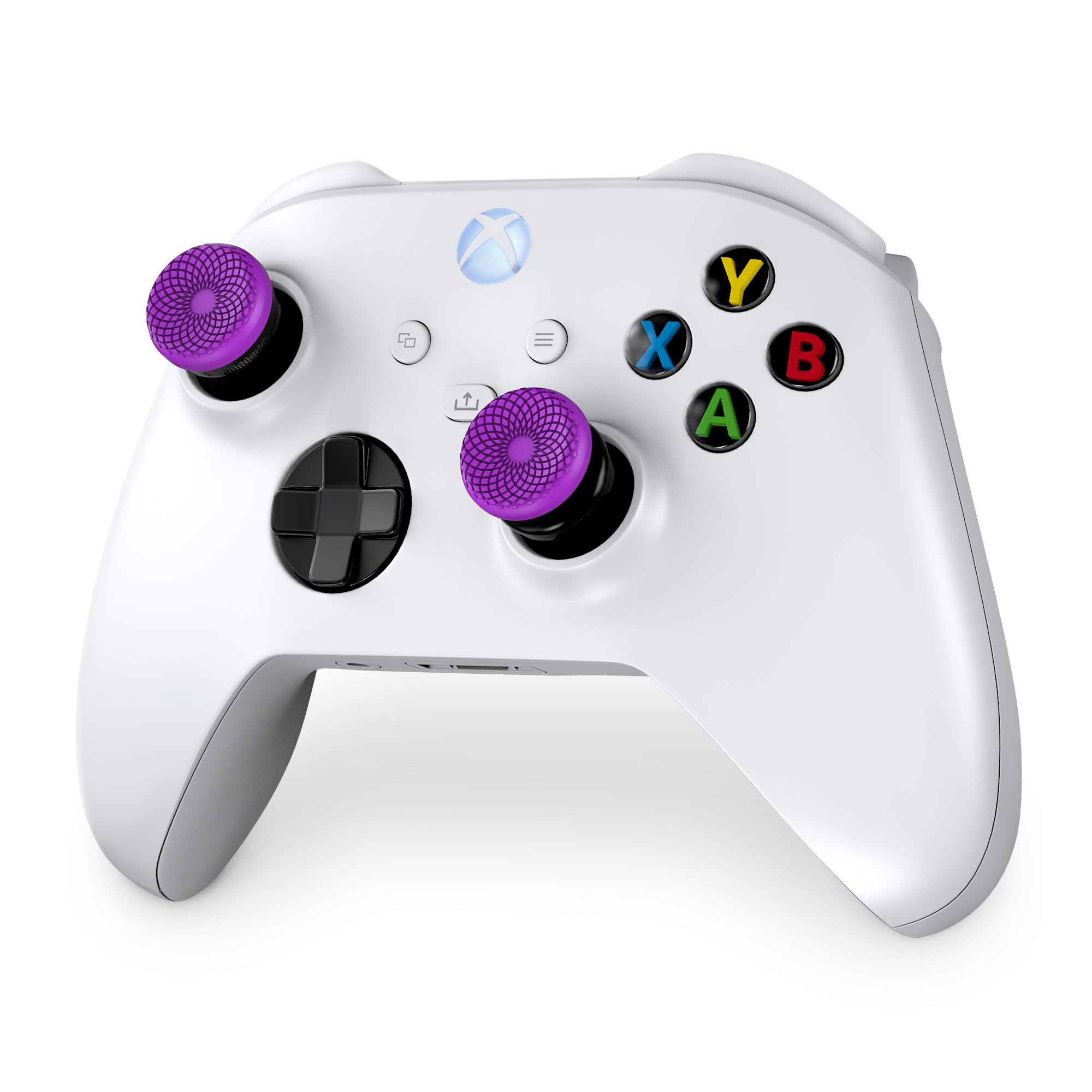 KontrolFreek FPS Freek Frenzy for Xbox One and Xbox Series X Controller | Performance Thumbsticks | 1 High-Rise, 1 Mid-Rise | Purple/Black - Image 3