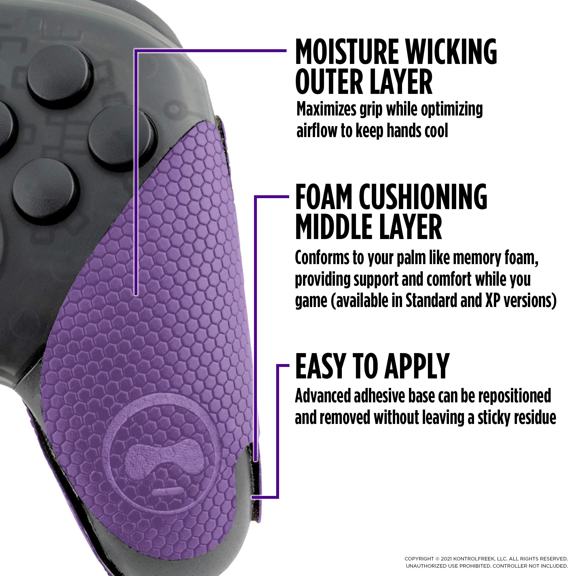 KontrolFreek FPS Freek Galaxy Performance Kit for Nintendo Switch Pro Controller | Includes Thumbsticks and Performance Grips | Purple - Image 5