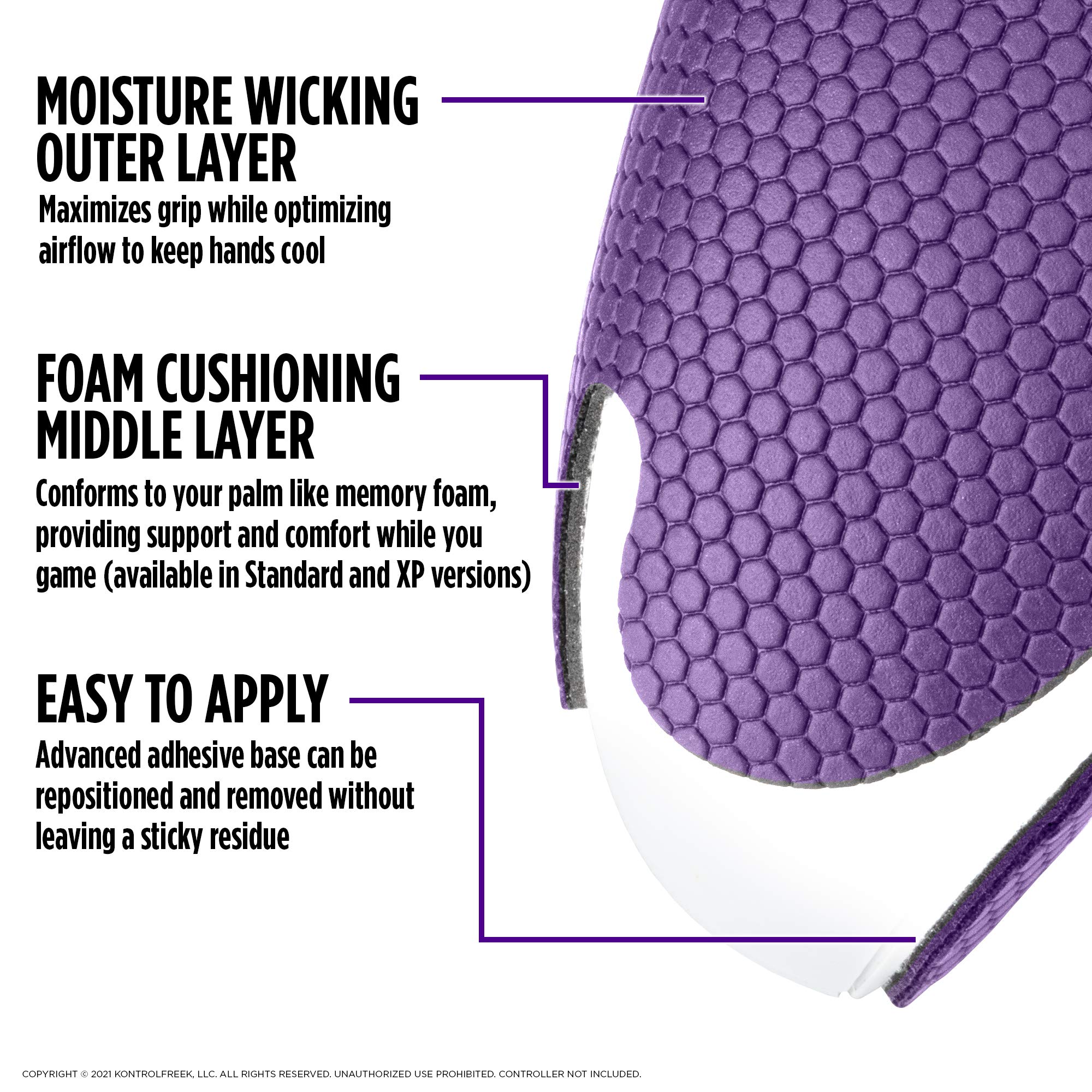 KontrolFreek FPS Freek Galaxy Performance Kit for Xbox One and Xbox Series X Controller | Includes Thumbsticks and Grips | Purple - Image 5