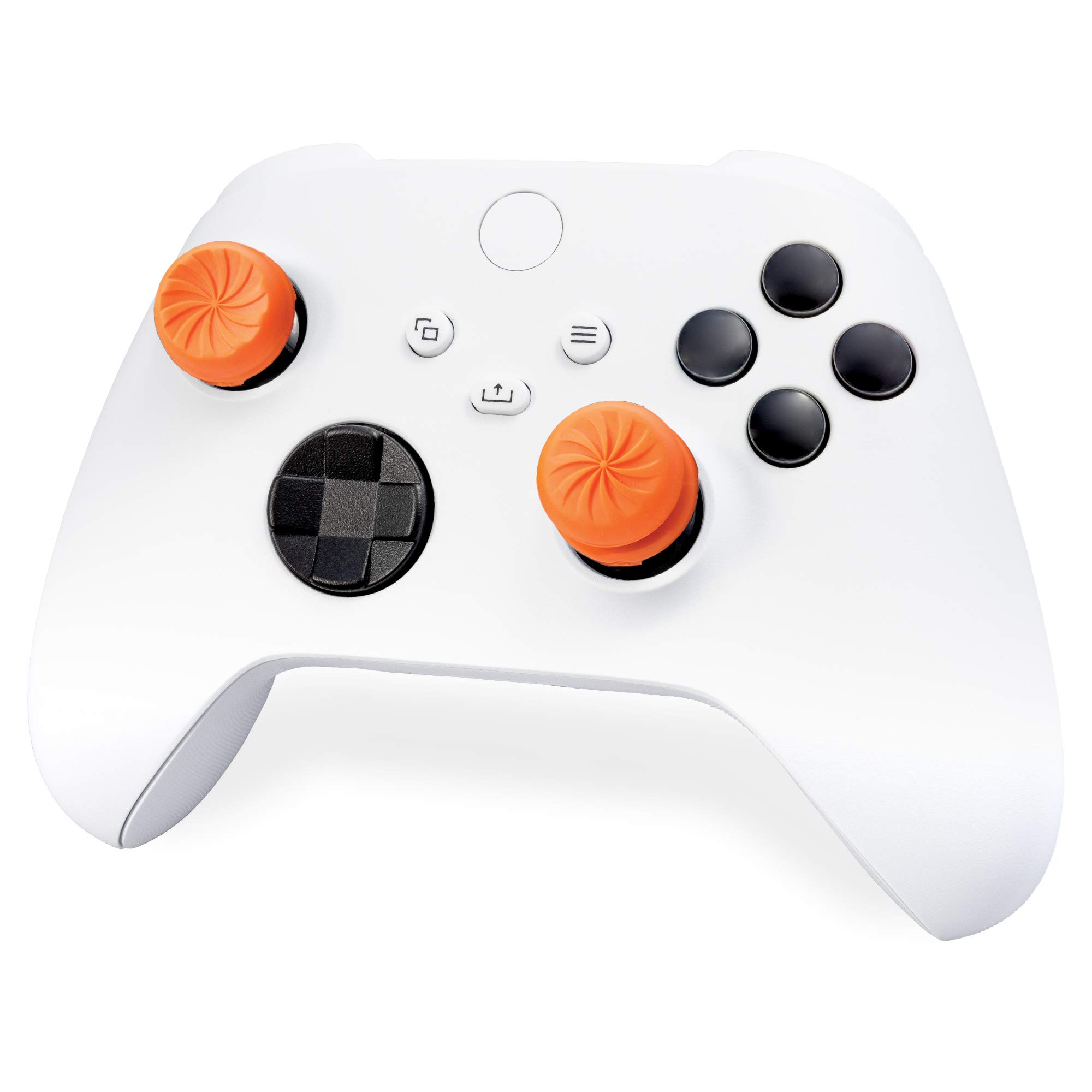 KontrolFreek FPS Freek Vortex for Xbox One and Xbox Series X Controller | Performance Thumbsticks | 1 High-Rise Convex, 1 Mid-Rise Concave | Orange - Image 8