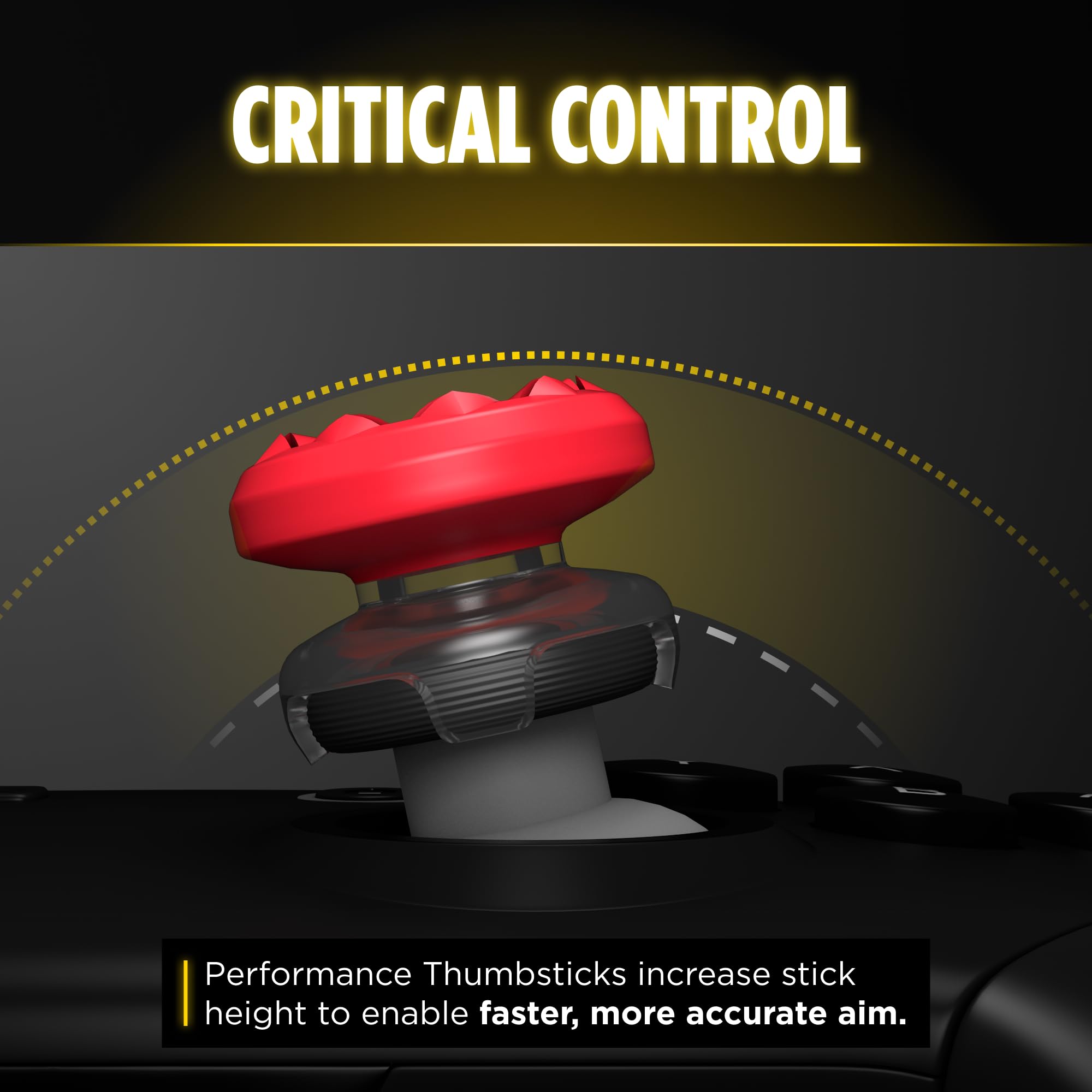 KontrolFreek Galaxy GamerPack – Electric Edition | Compatible with Nintendo Switch 2 | 4-Pack | Yellow and Red - Image 5