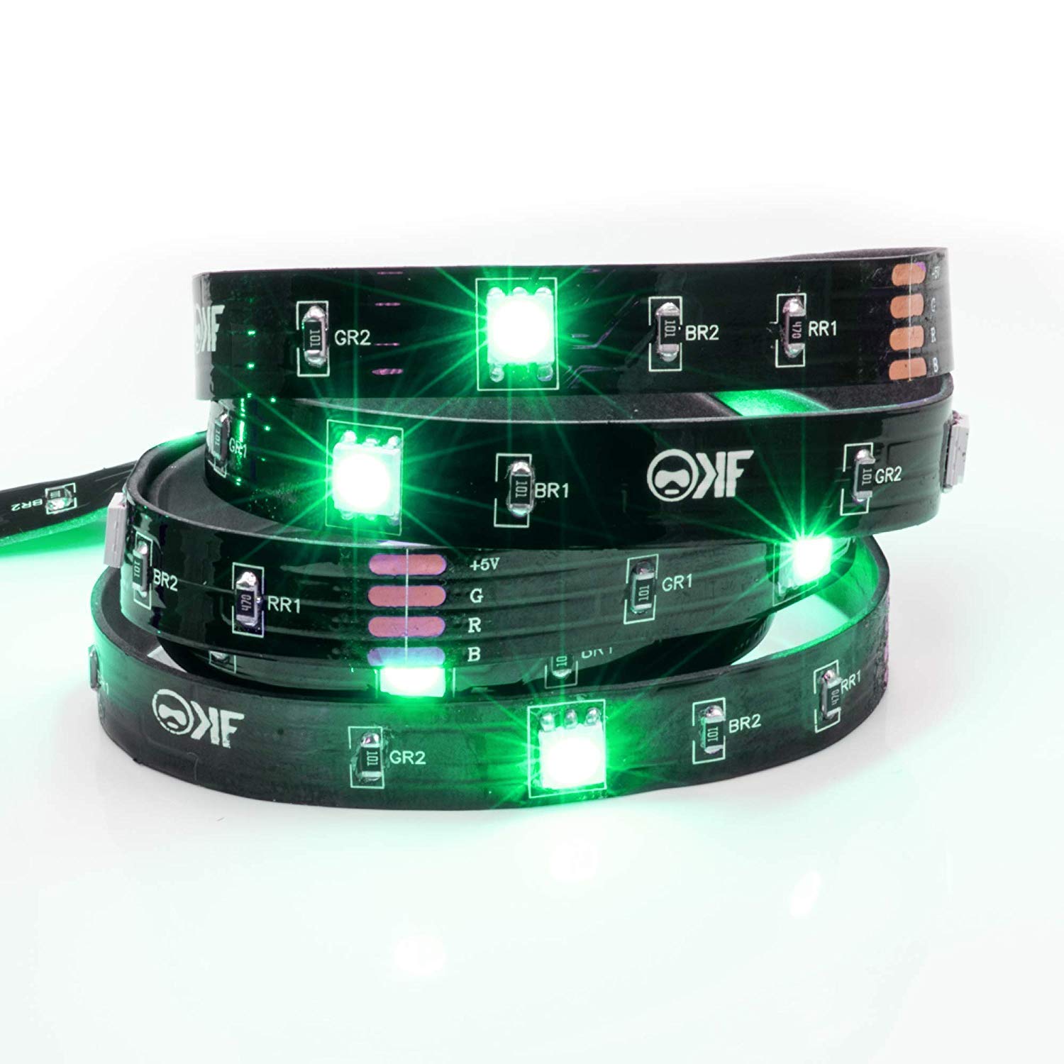 KontrolFreek Gaming Lights: LED Strip Lights, USB Powered with Controller, 3M Adhesive for TV, Console, PC, Wall (12 Ft) - Image 6