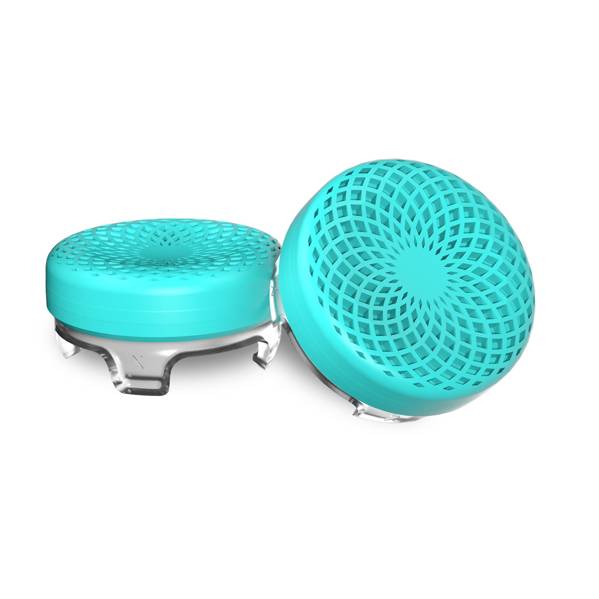 KontrolFreek Lotus for Xbox One and Xbox Series X Controller | Performance Thumbsticks | 2 Mid-Rise Concave | Teal/Clear - Image 4