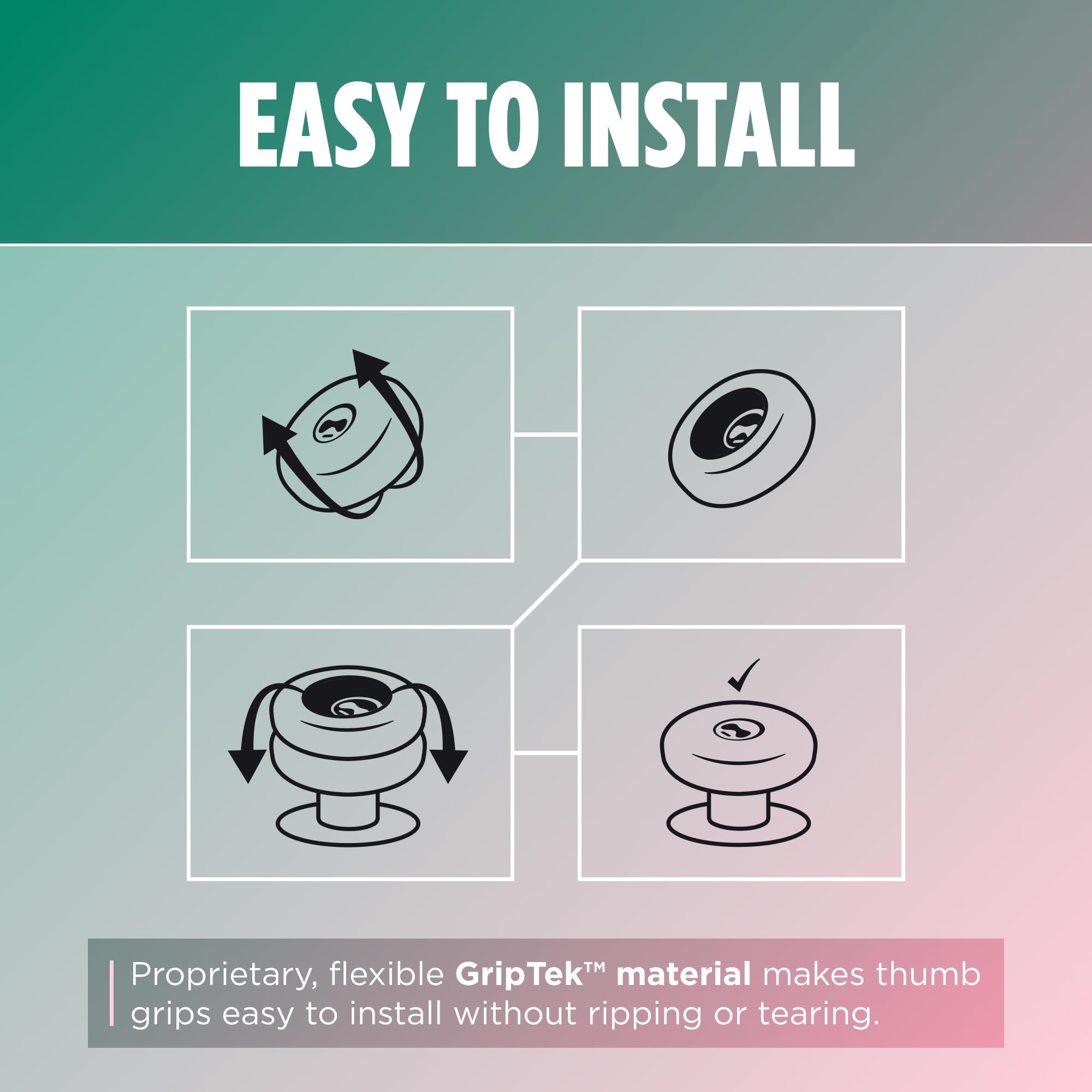 KontrolFreek No-Slip Thumb Grips – Strawberry Sage Edition for Nintendo Switch Pro, Switch 2 Joy-Con, PlayStation 4, PlayStation 5, Xbox One & Xbox Series X|S Controller | 4-Pack | Pink/Green - Image 5