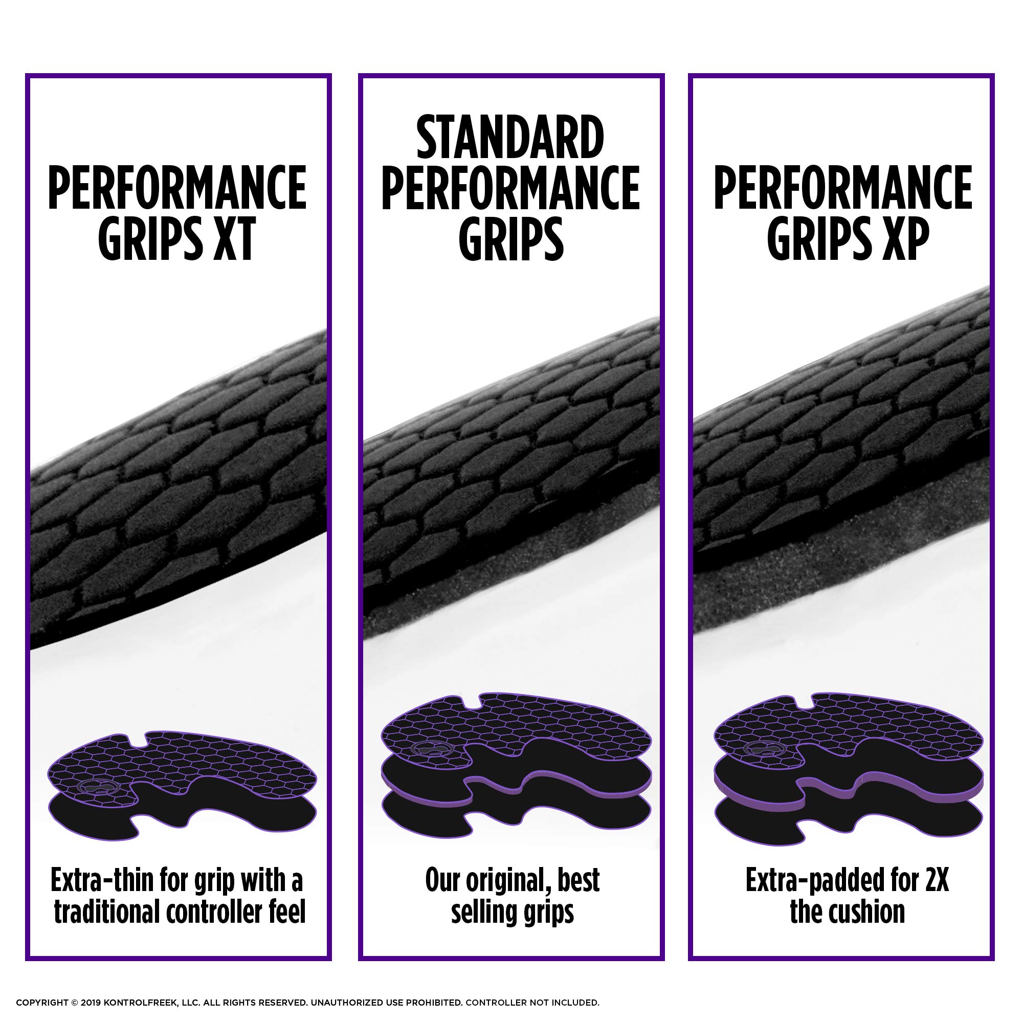 KontrolFreek Performance Extra-Thin (XT) Grips for Xbox One and Xbox Series X | Black (Extra-Thin (XT)) - Image 6