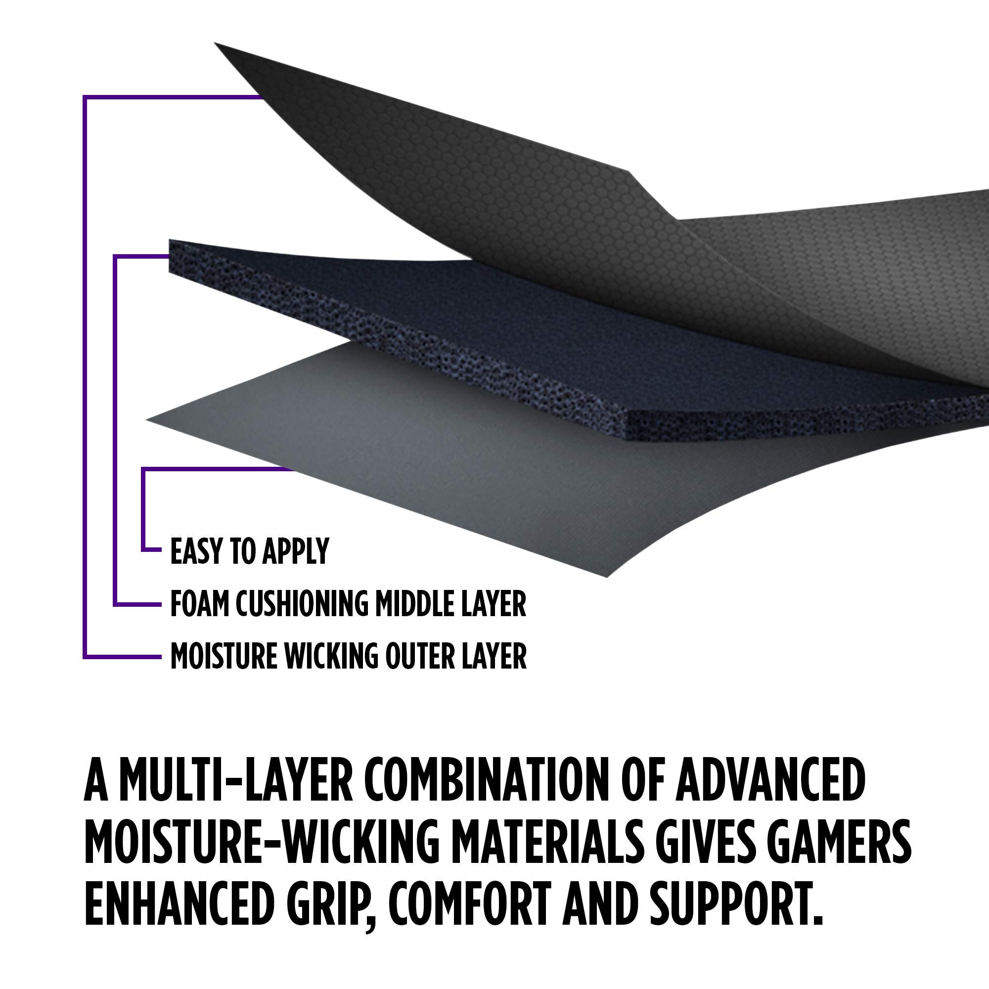 KontrolFreek Performance Grips XT for PlayStation 4 | Extra-Thin Grips | Black (Extra-Thin) - Image 6