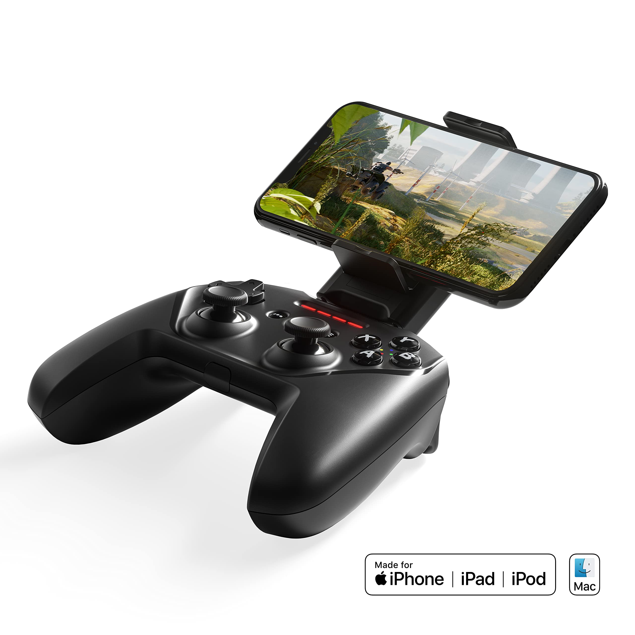 SteelSeries Nimbus+ Bluetooth Mobile Gaming Controller with iPhone Mount, 50+ Hour Battery Life, Apple Licensed, Made for iOS, iPadOS, tvOS - Image 3